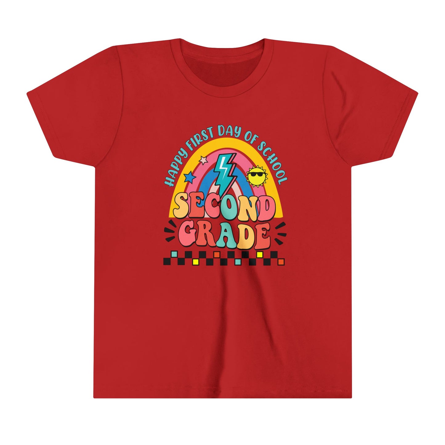 Happy First Day of School - 2nd Grade Youth Short Sleeve Tee