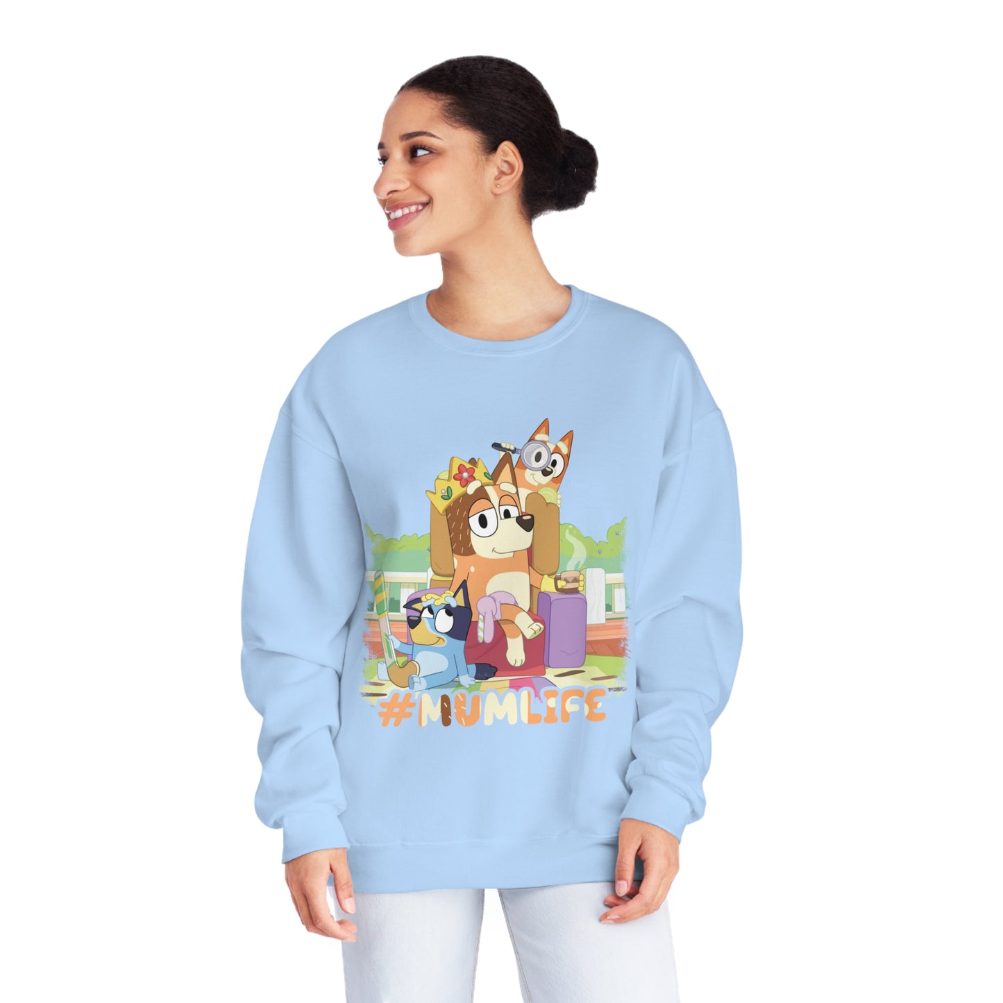 #Mumlife Bluey Crewneck Sweatshirt