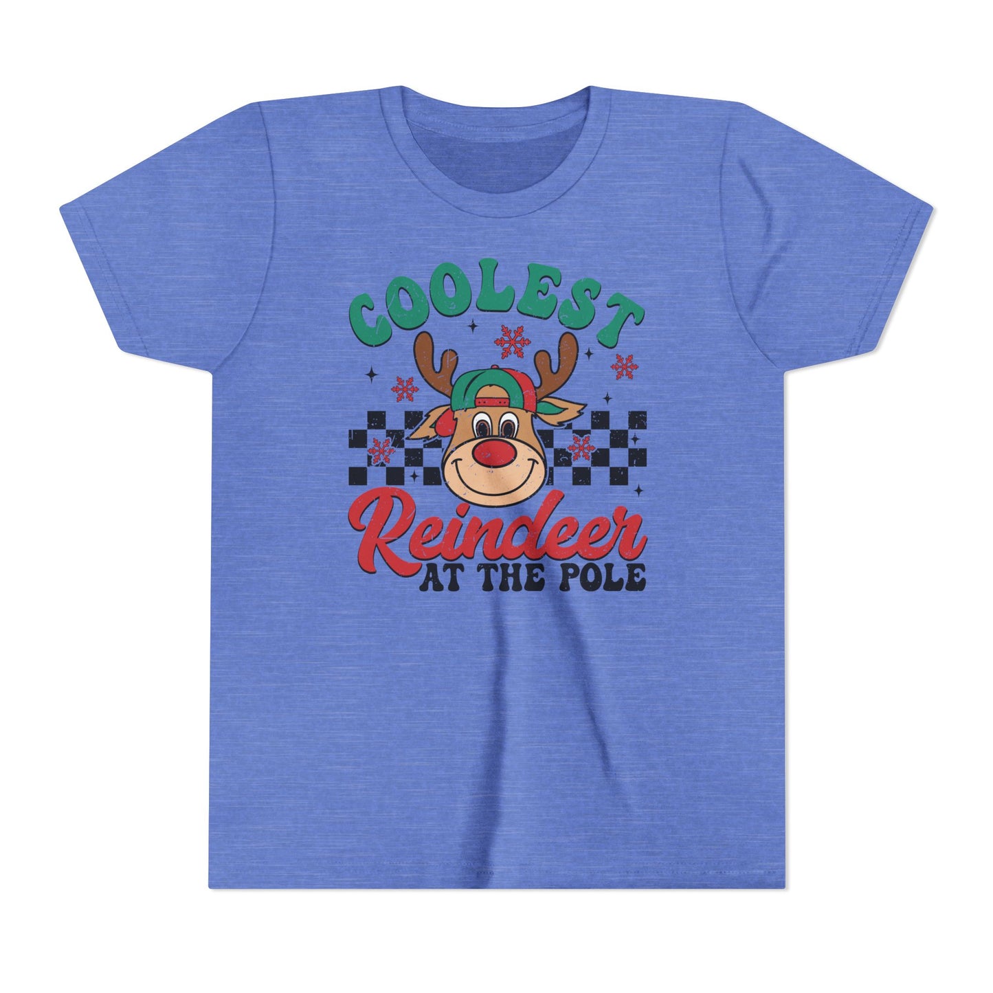 Coolest Reindeer at the Pole Youth Short Sleeve Tee
