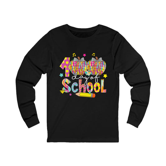 100TH DAY OF SCHOOL Jersey Long Sleeve Tee