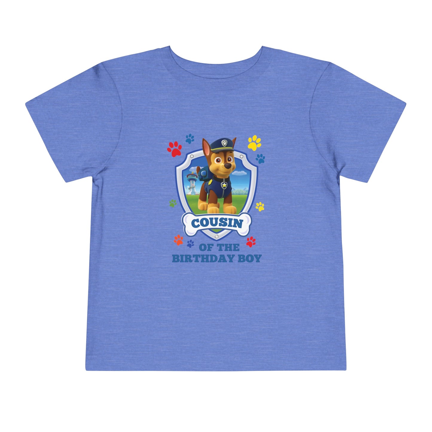 Cousin of the Birthday Boy Toddler Short Sleeve Tee