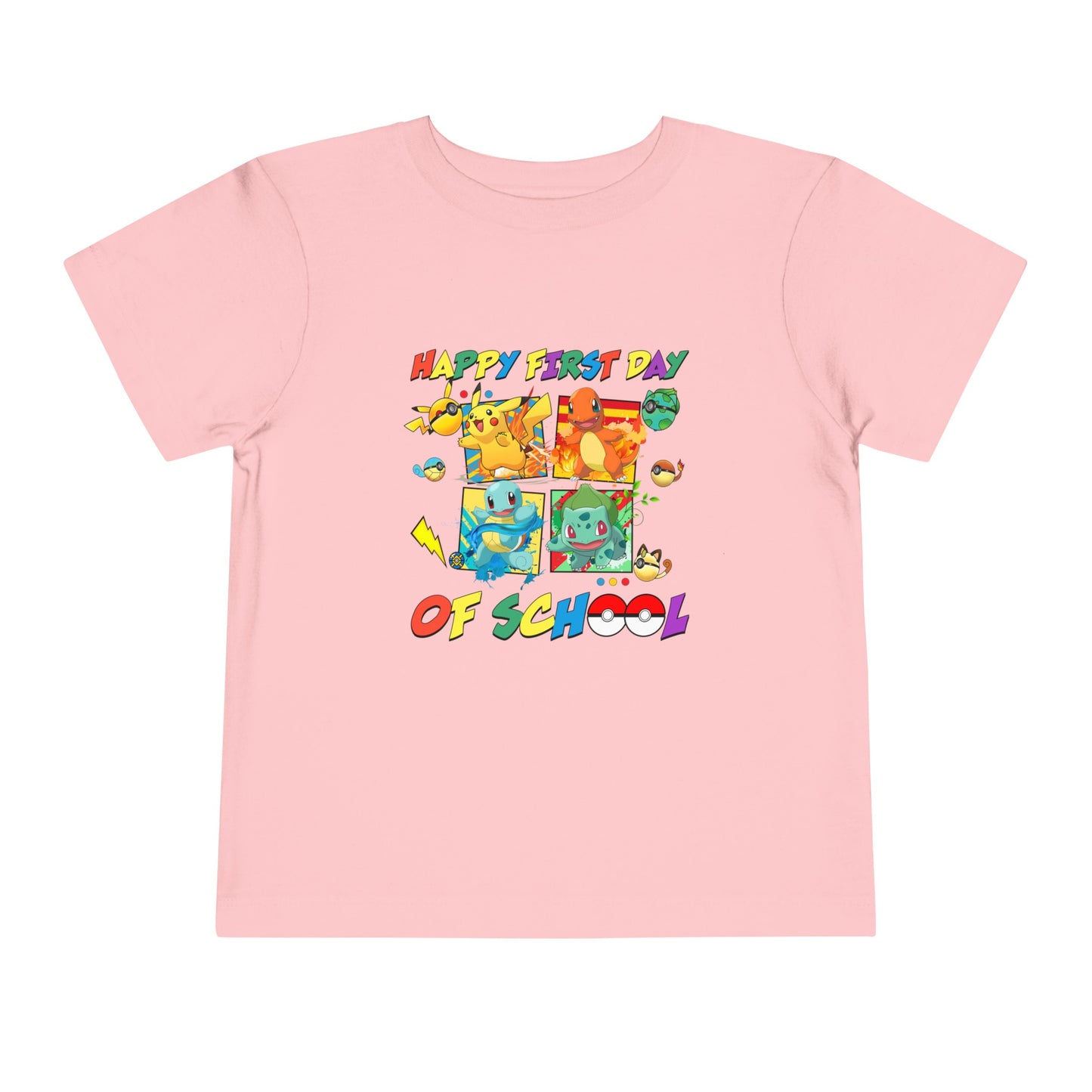 Happy First Day of School Toddler Short Sleeve Tee