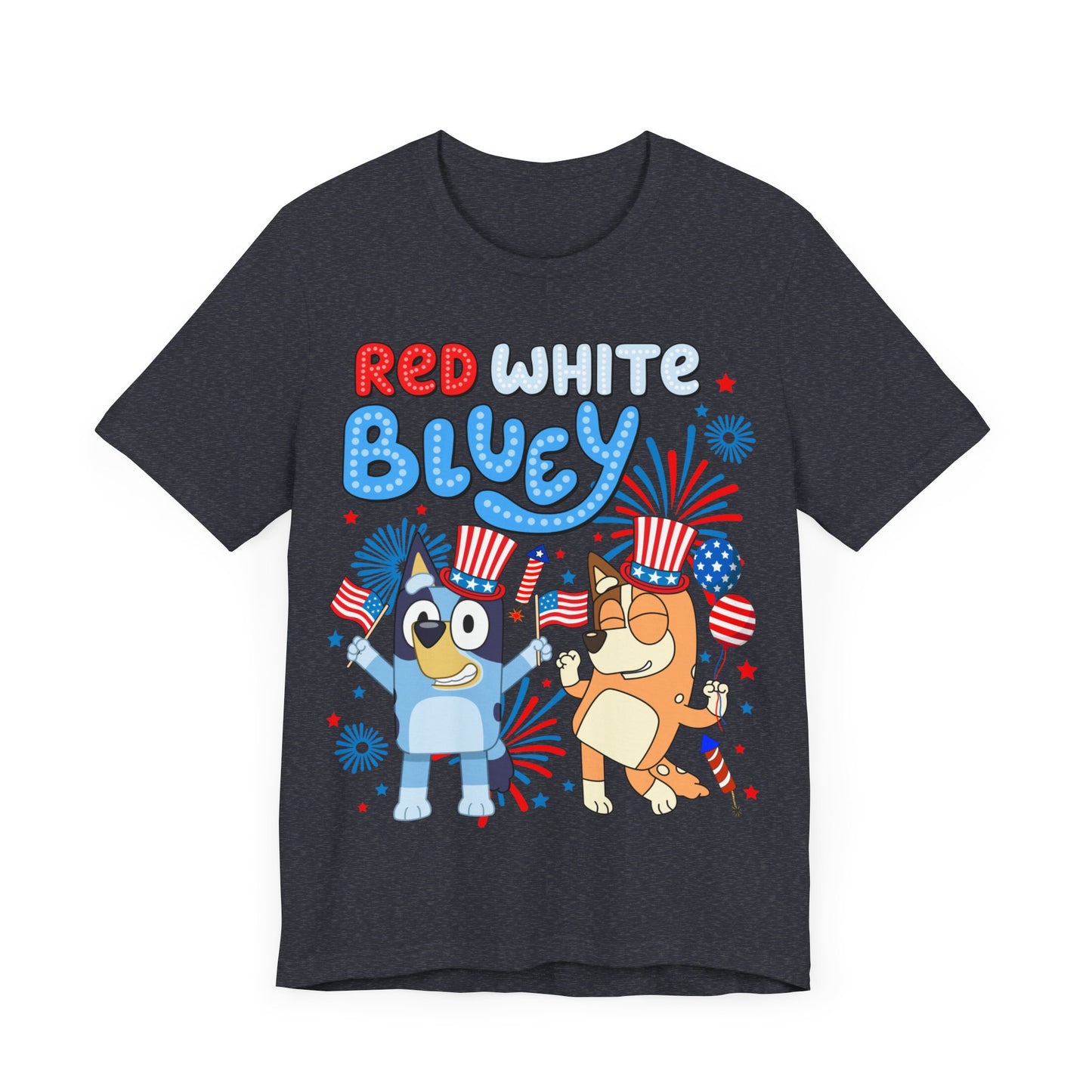 Red, White & Bluey Jersey Short Sleeve Tee