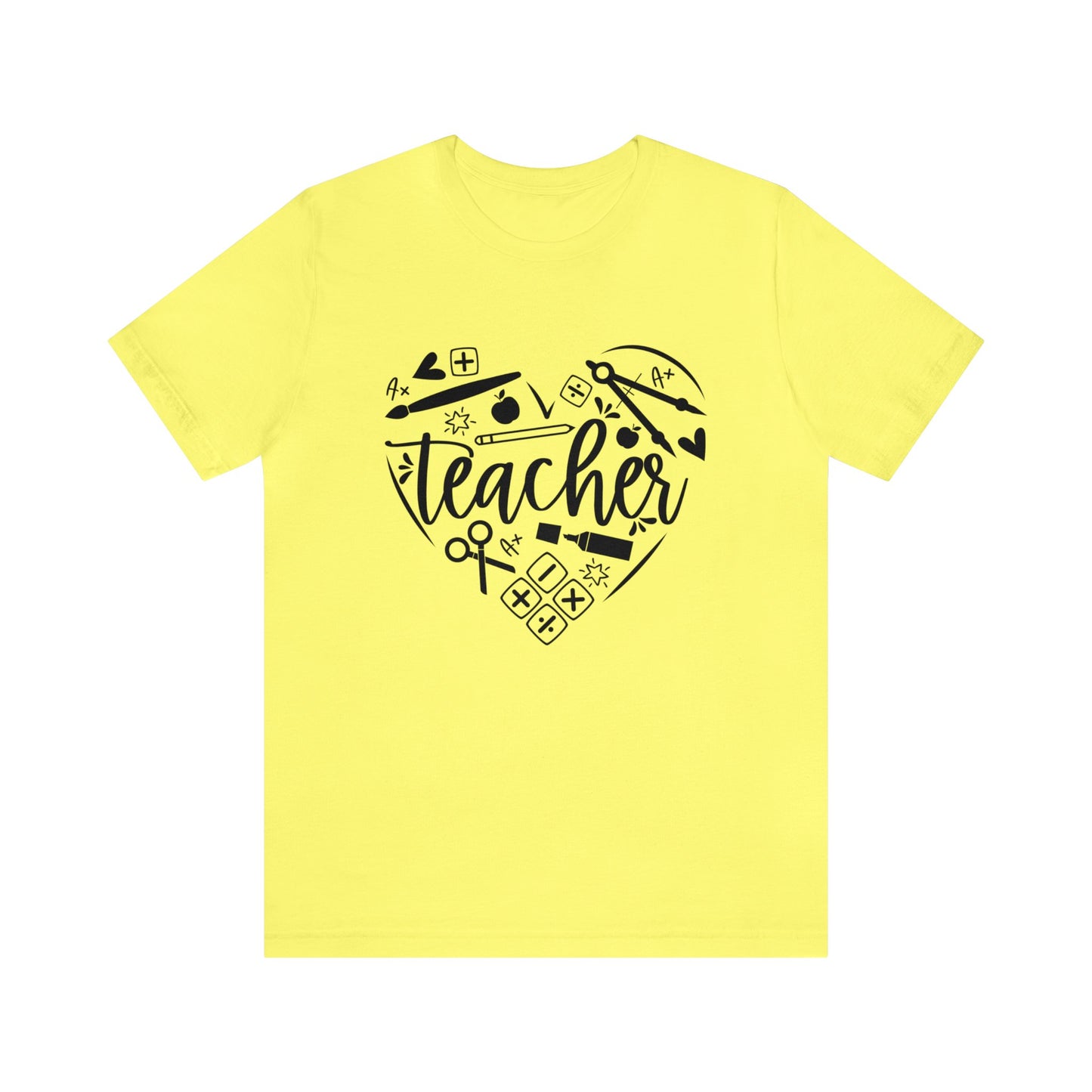 Teacher heart Short sleeve Tshirt