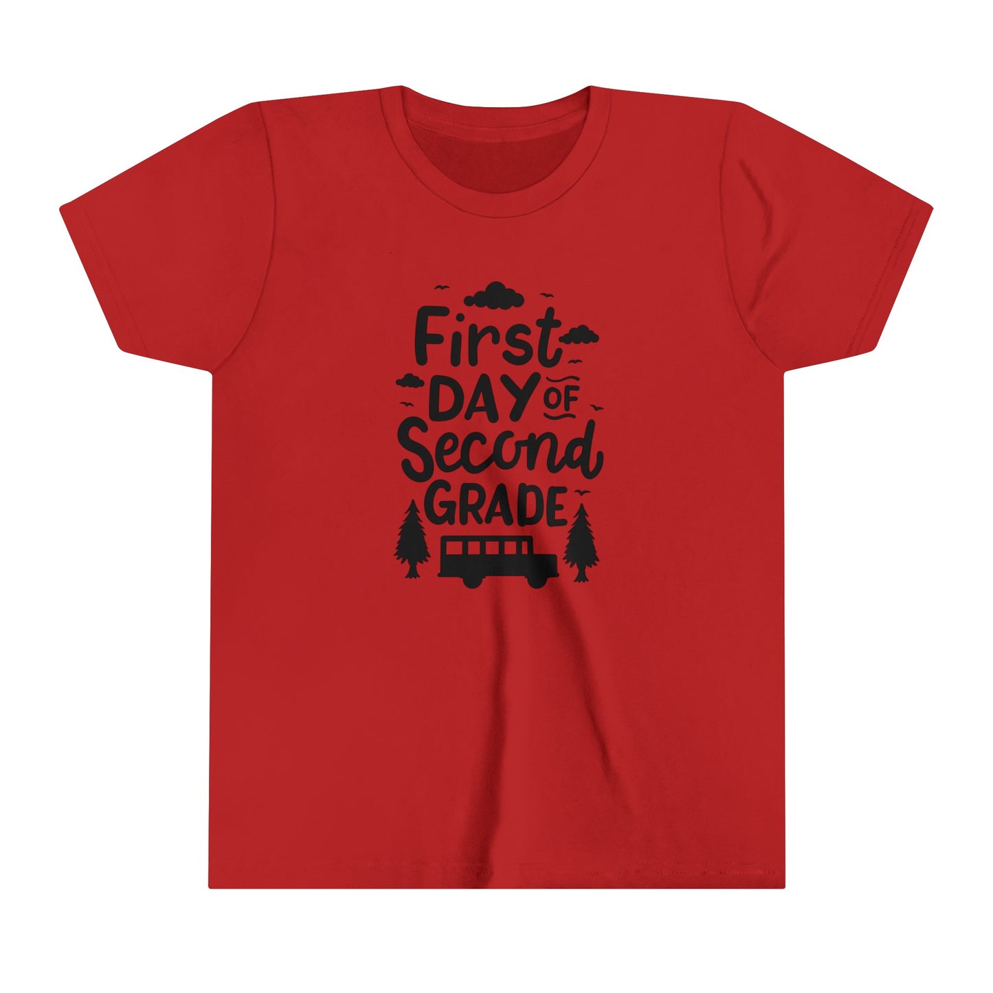 First Day of Second Grade Youth Short Sleeve Tee