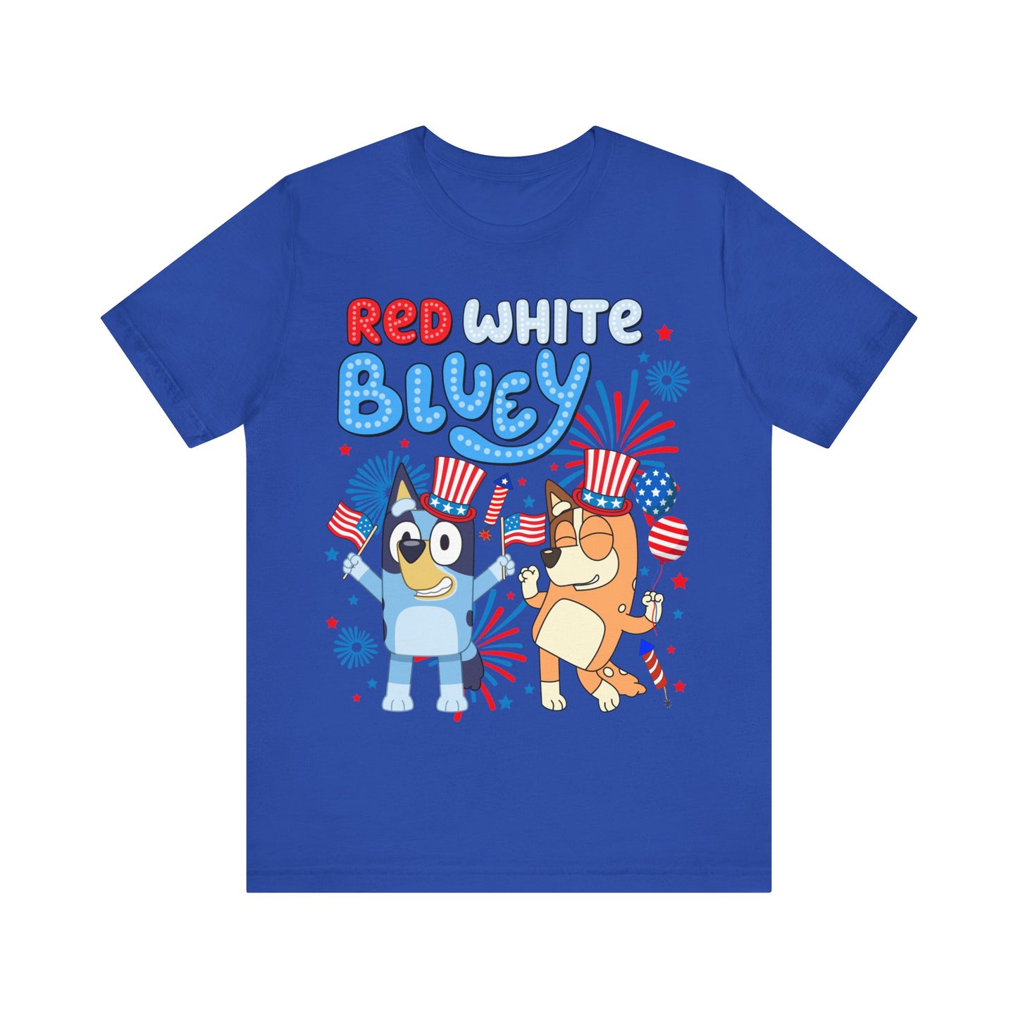 Red, White & Bluey Jersey Short Sleeve Tee