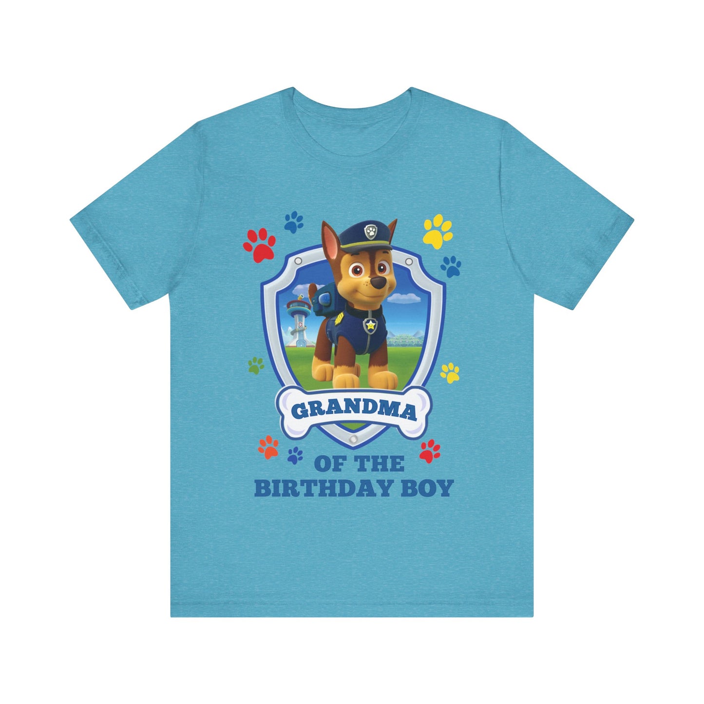 Grandma of the Birthday Boy Jersey Short Sleeve Tee