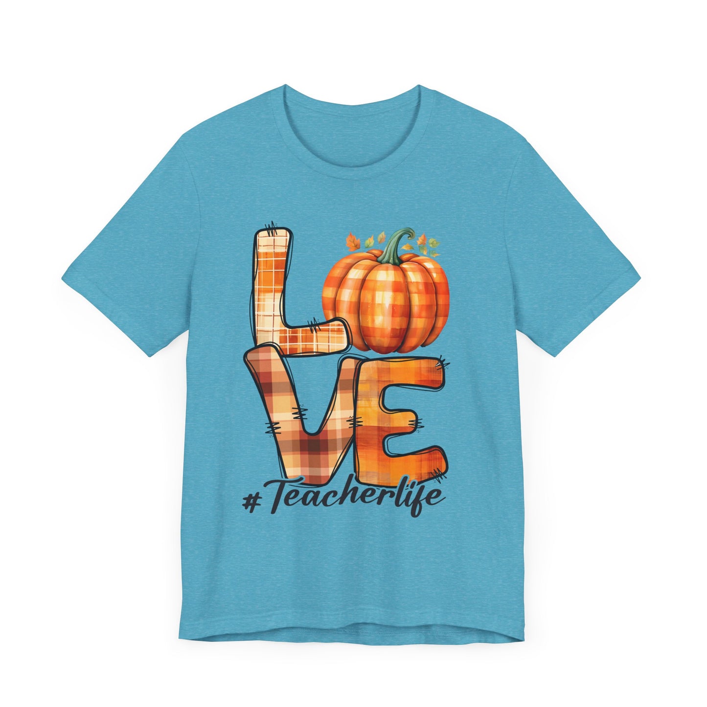 LOVE Teacher Life Jersey Short Sleeve Tee