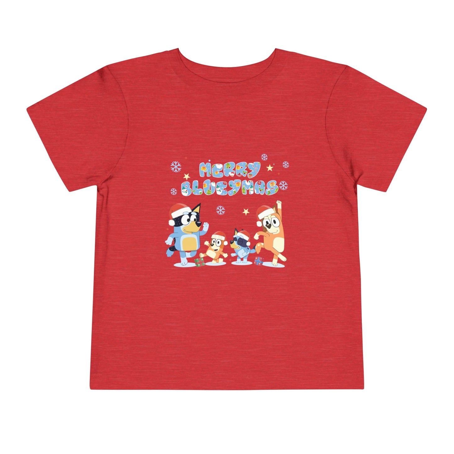 Merry Blue-y-mas Toddler Short Sleeve Tee