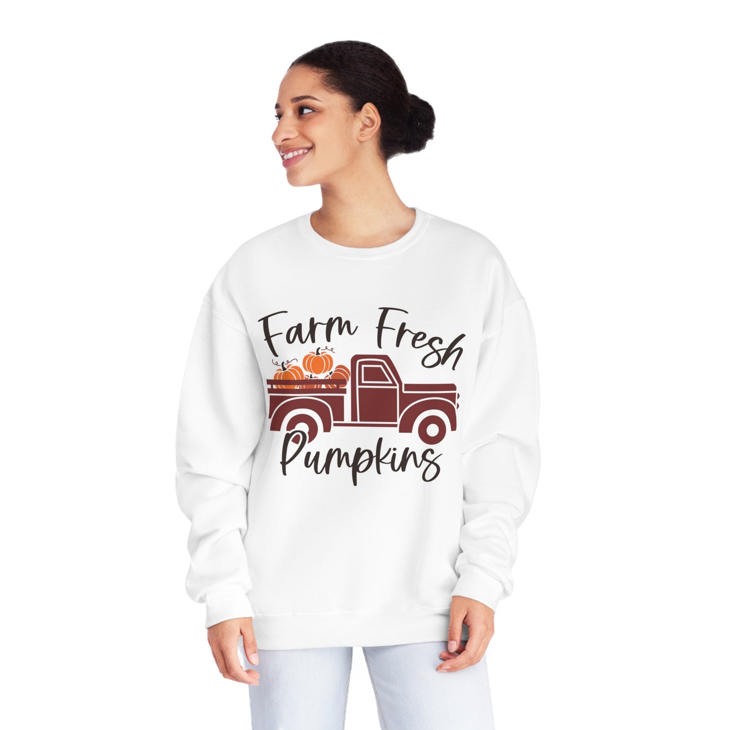 Farm Fresh Pumpkins Crewneck Sweatshirt