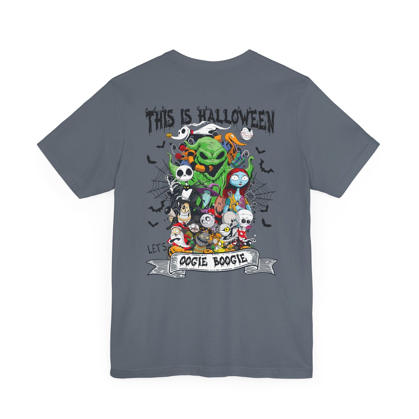 This is Halloween, Lets Oogie Boogie (front and back) Jersey Short Sleeve Tee