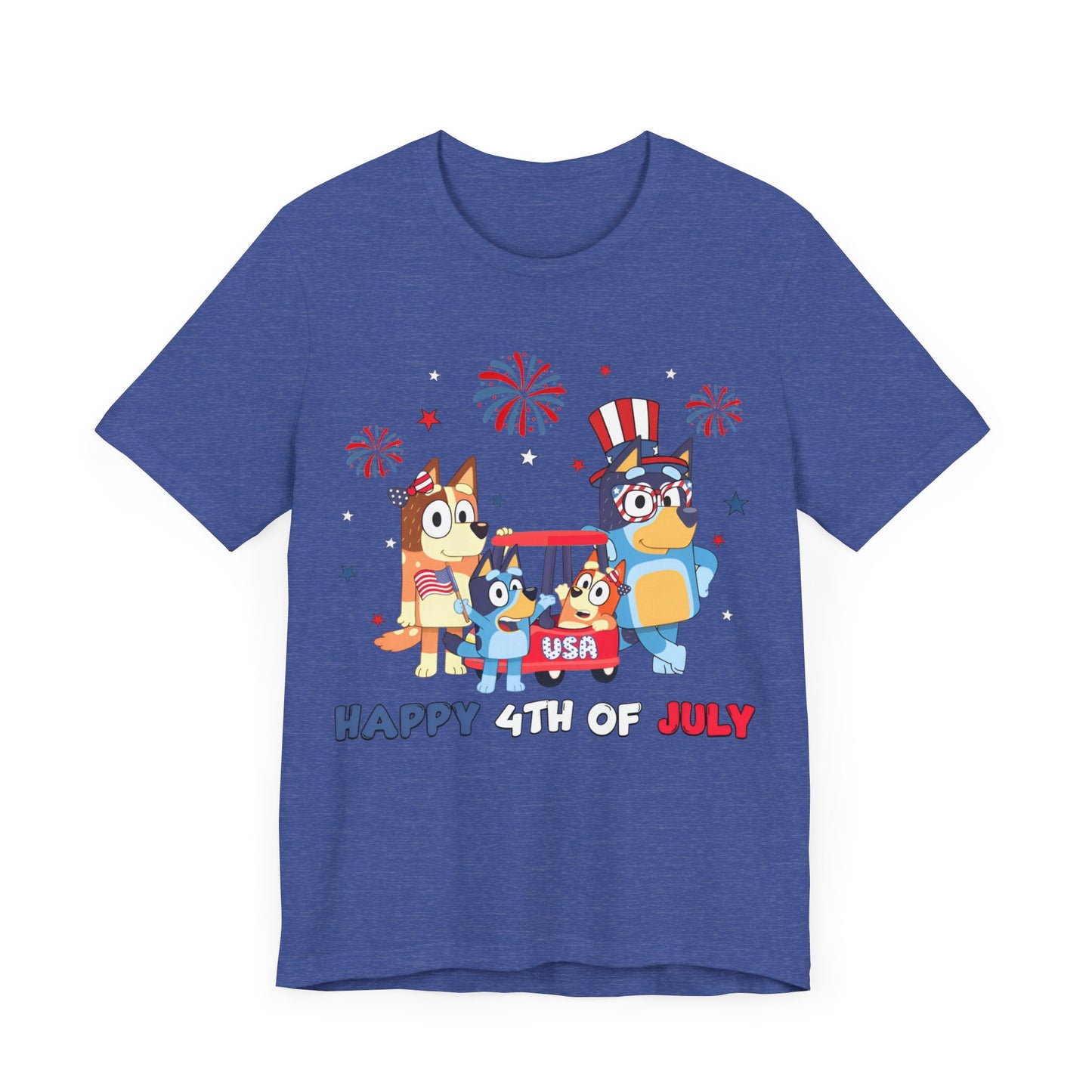 Happy 4th of July Jersey Short Sleeve Tee