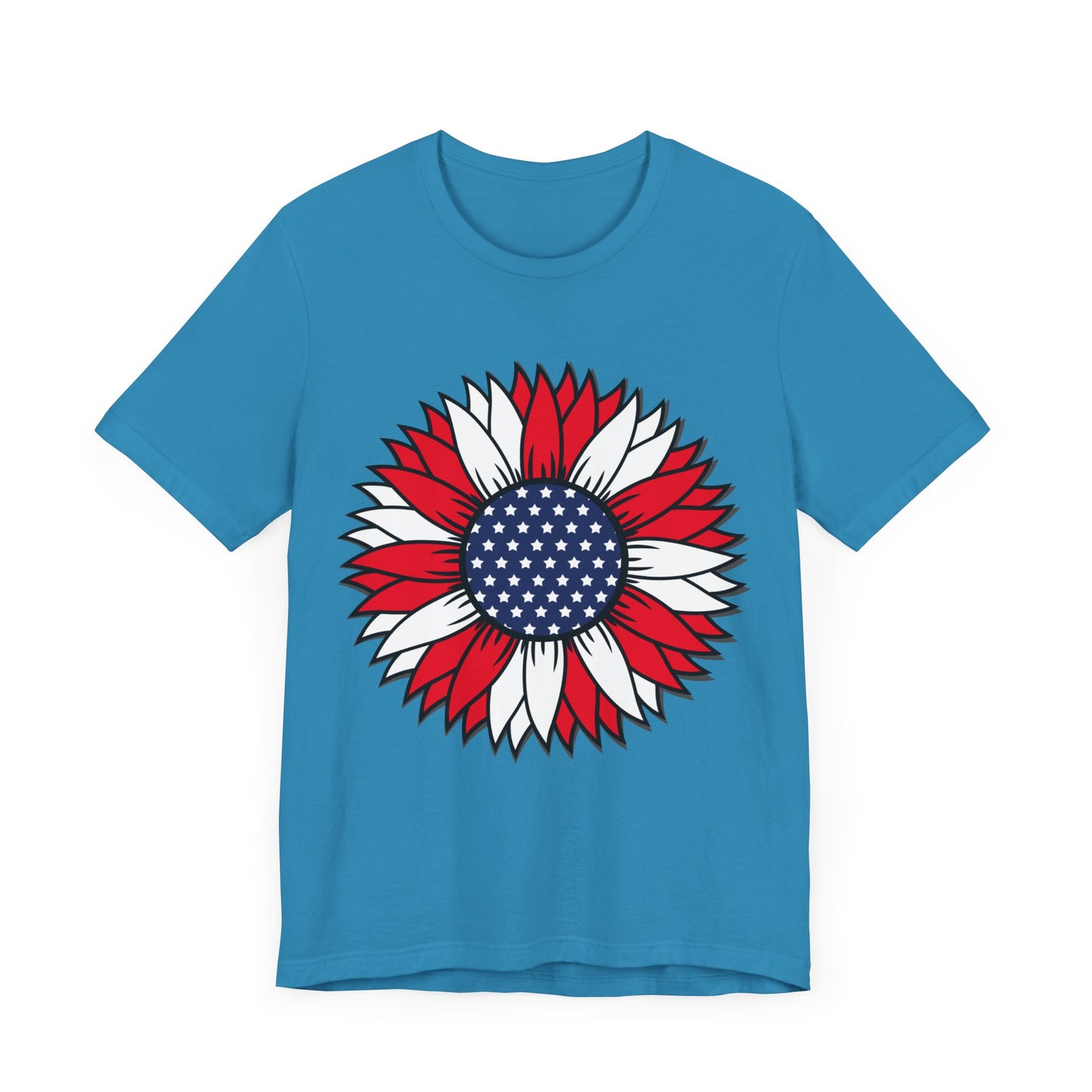 American Sunflower Jersey Short Sleeve Tee