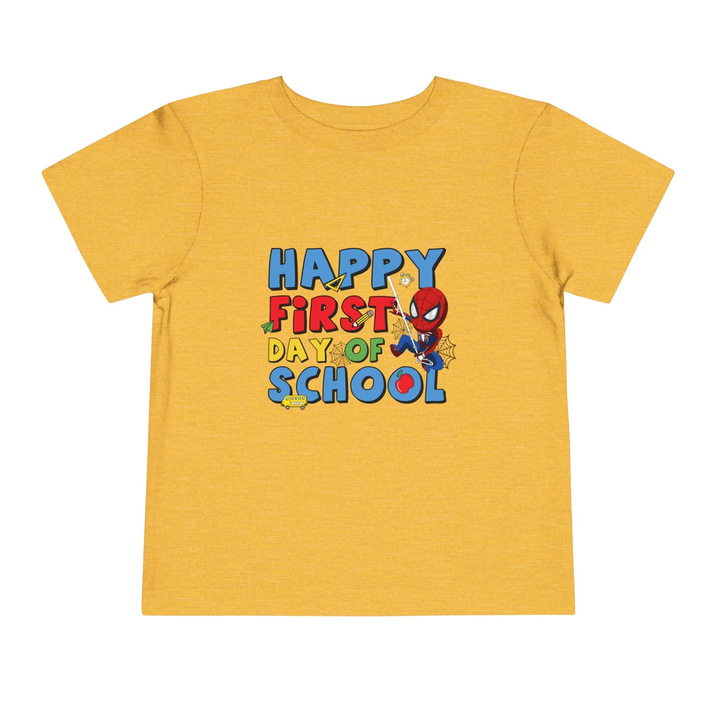 Happy First Day of School Toddler Short Sleeve Tee