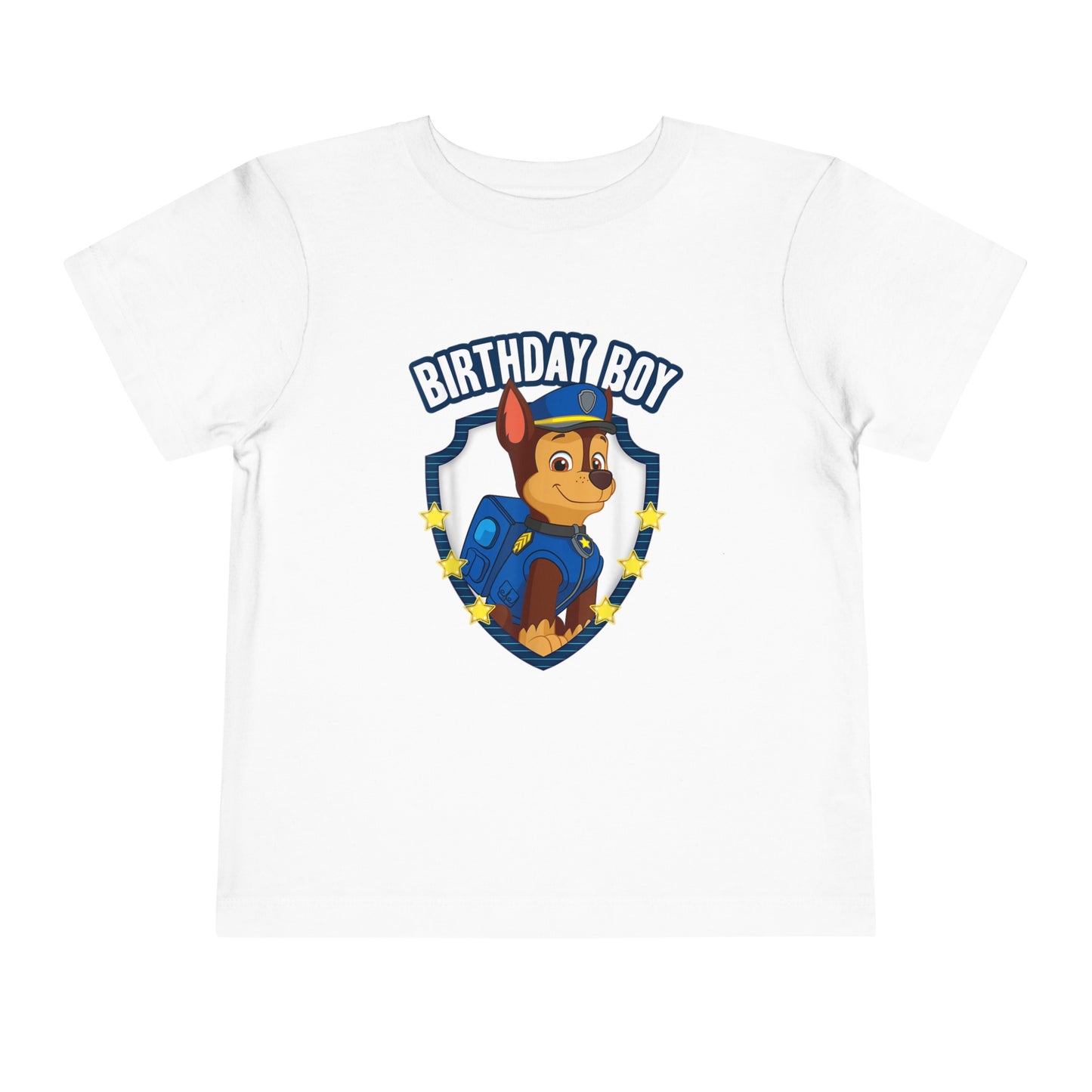 Paw Patrol Chase Birthday Boy Toddler Short Sleeve Tee