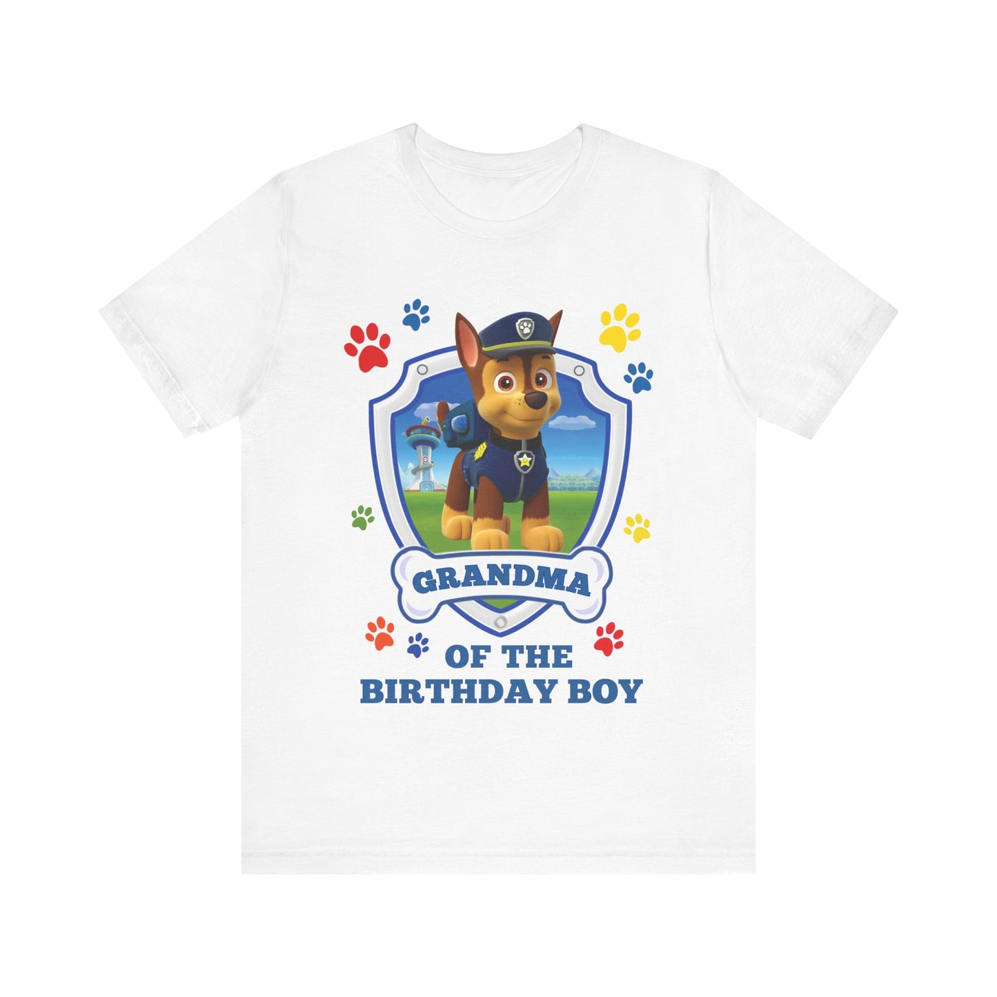 Grandma of the Birthday Boy Jersey Short Sleeve Tee