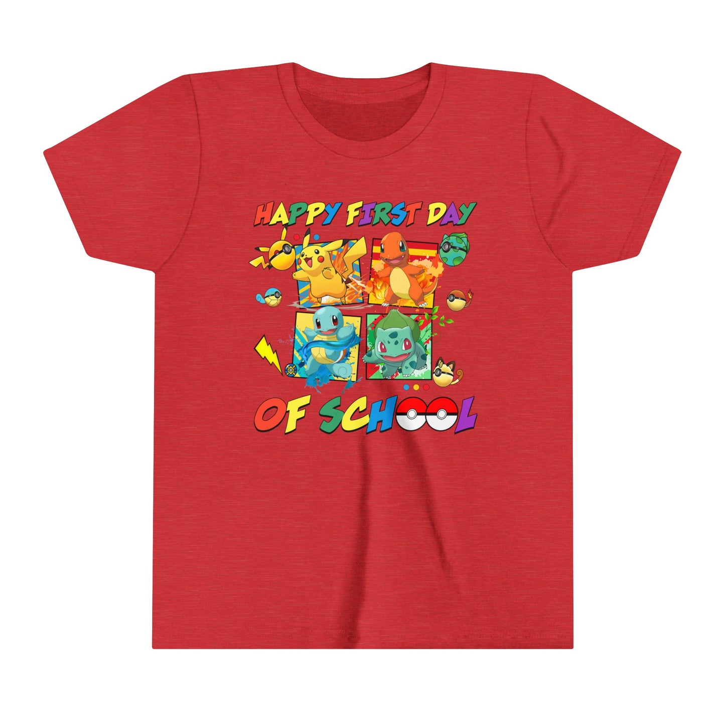 Happy First Day of School Youth Short Sleeve Tee