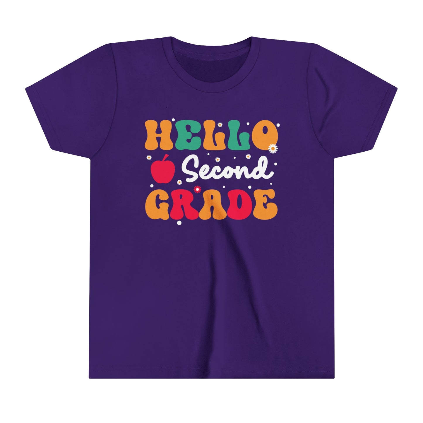 Hello Second Grade Youth Short Sleeve Tee
