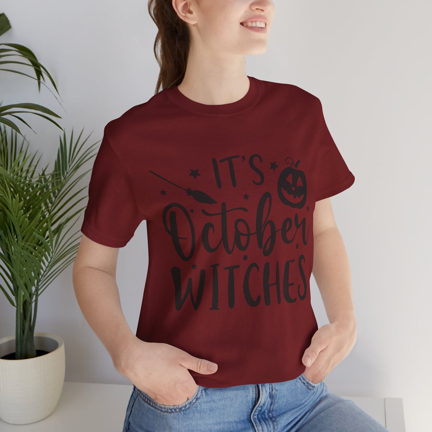 It's October Witches Jersey Short Sleeve Tee