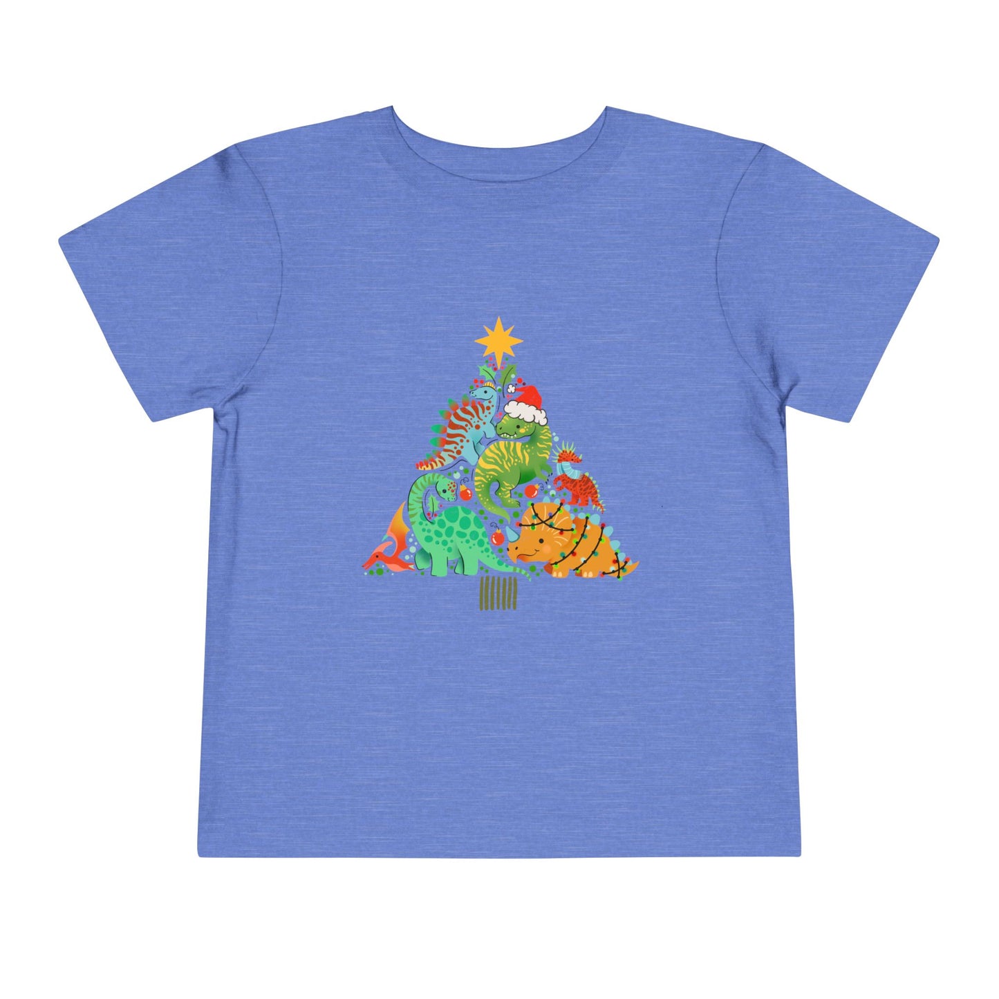 Dino christmas Toddler Short Sleeve Tee