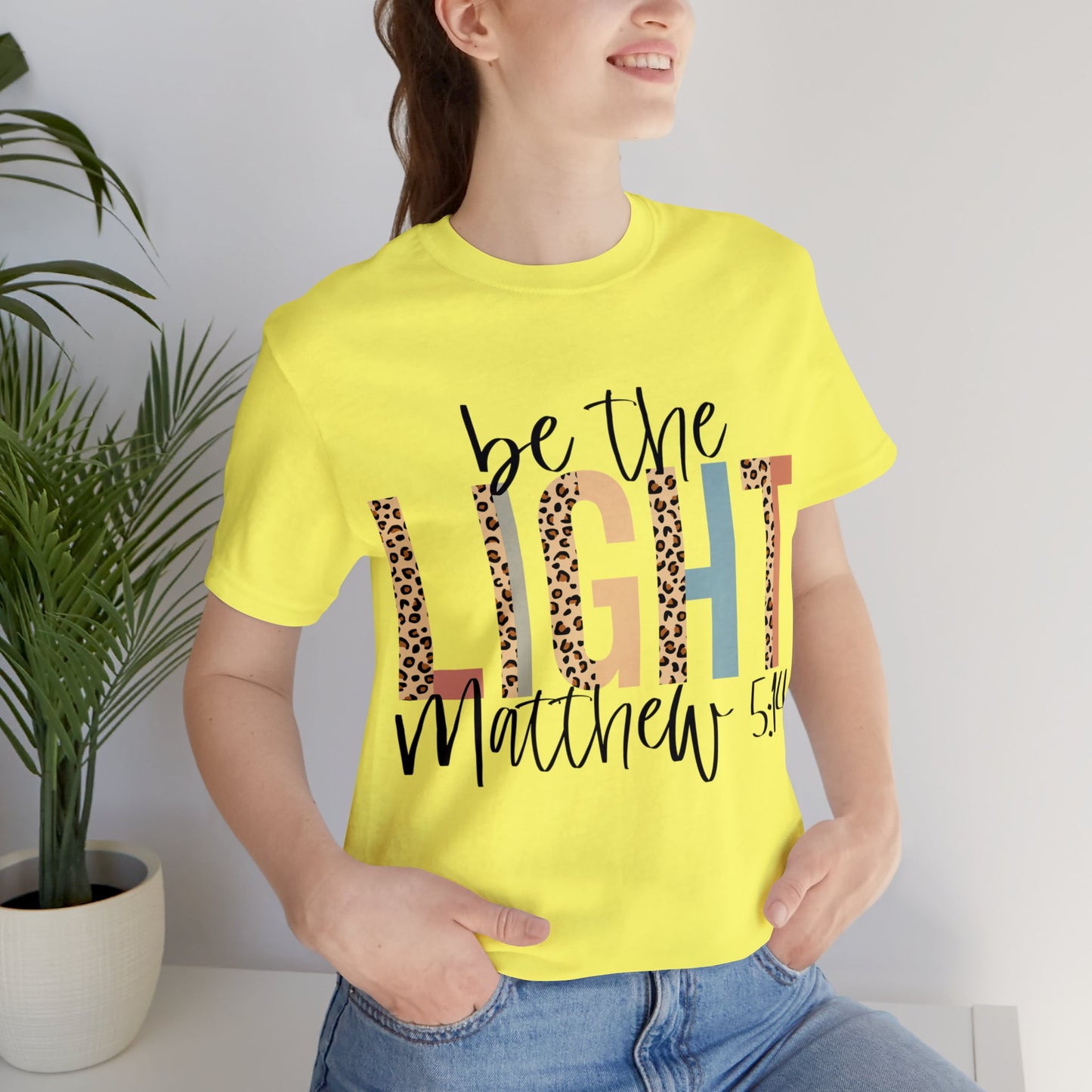 Be The Light - Matthew 5:14 Short Sleeve Tshirt