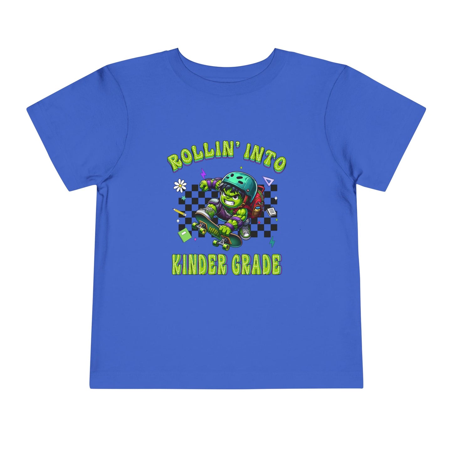 HULK - Rollin' Into Kinder Grade Toddler Short Sleeve Tee