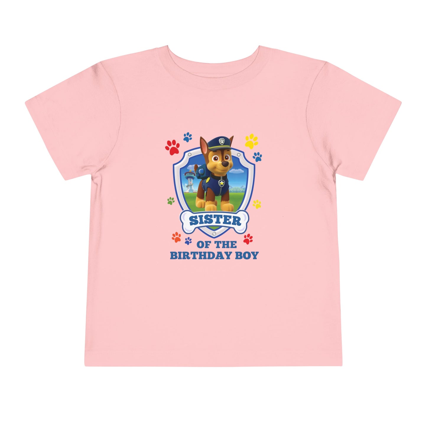 Sister of the Birthday Boy Toddler Short Sleeve Tee