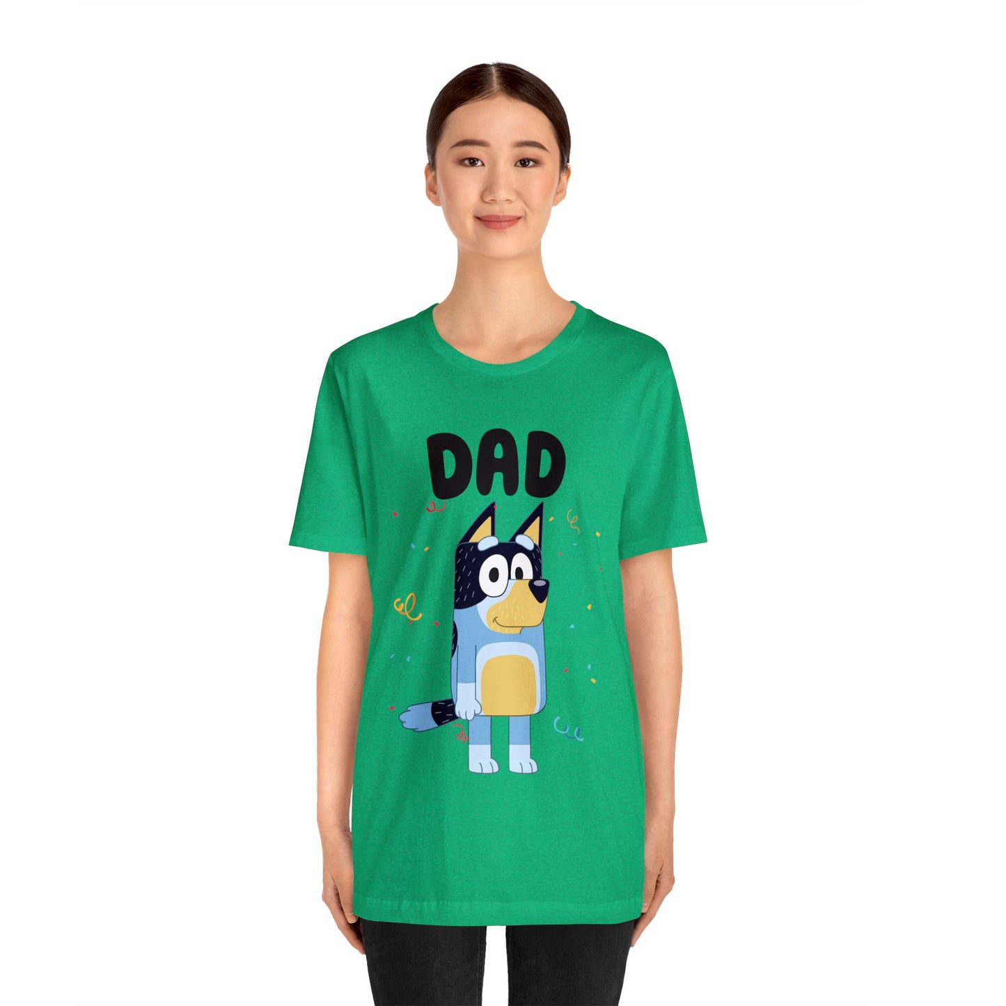 Dad Bluey Birthday Short sleeve Tshirt