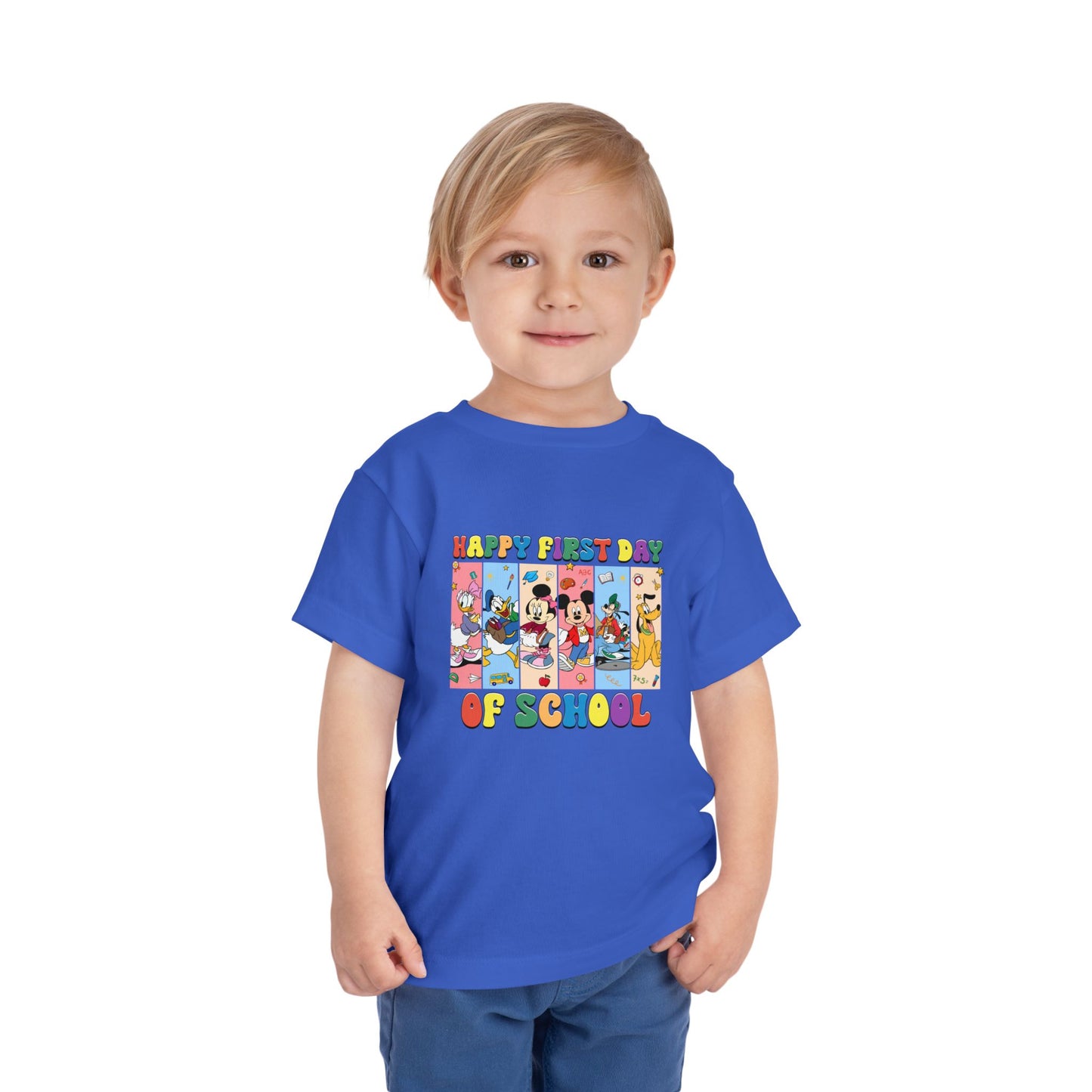Happy First Day of School Toddler Short Sleeve Tee