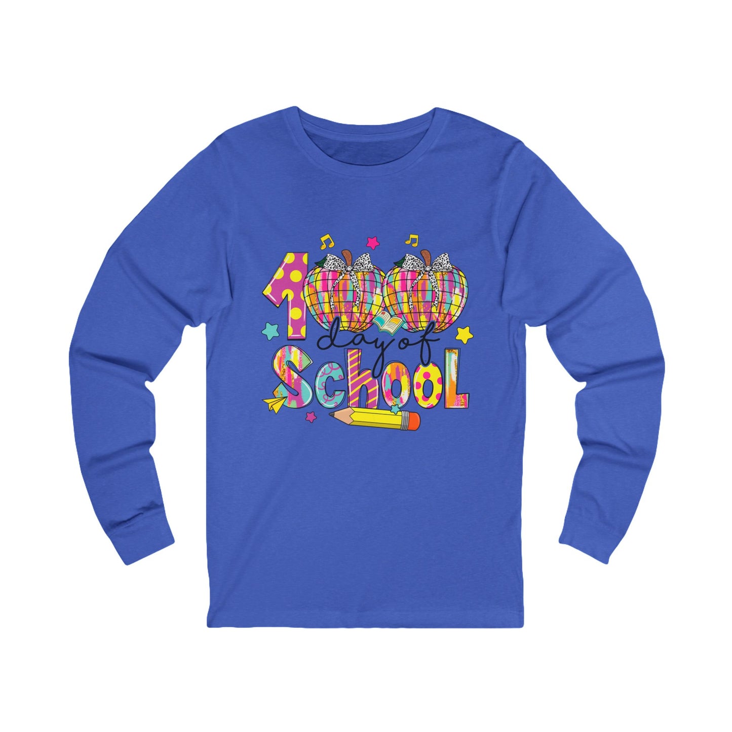 100TH DAY OF SCHOOL Jersey Long Sleeve Tee