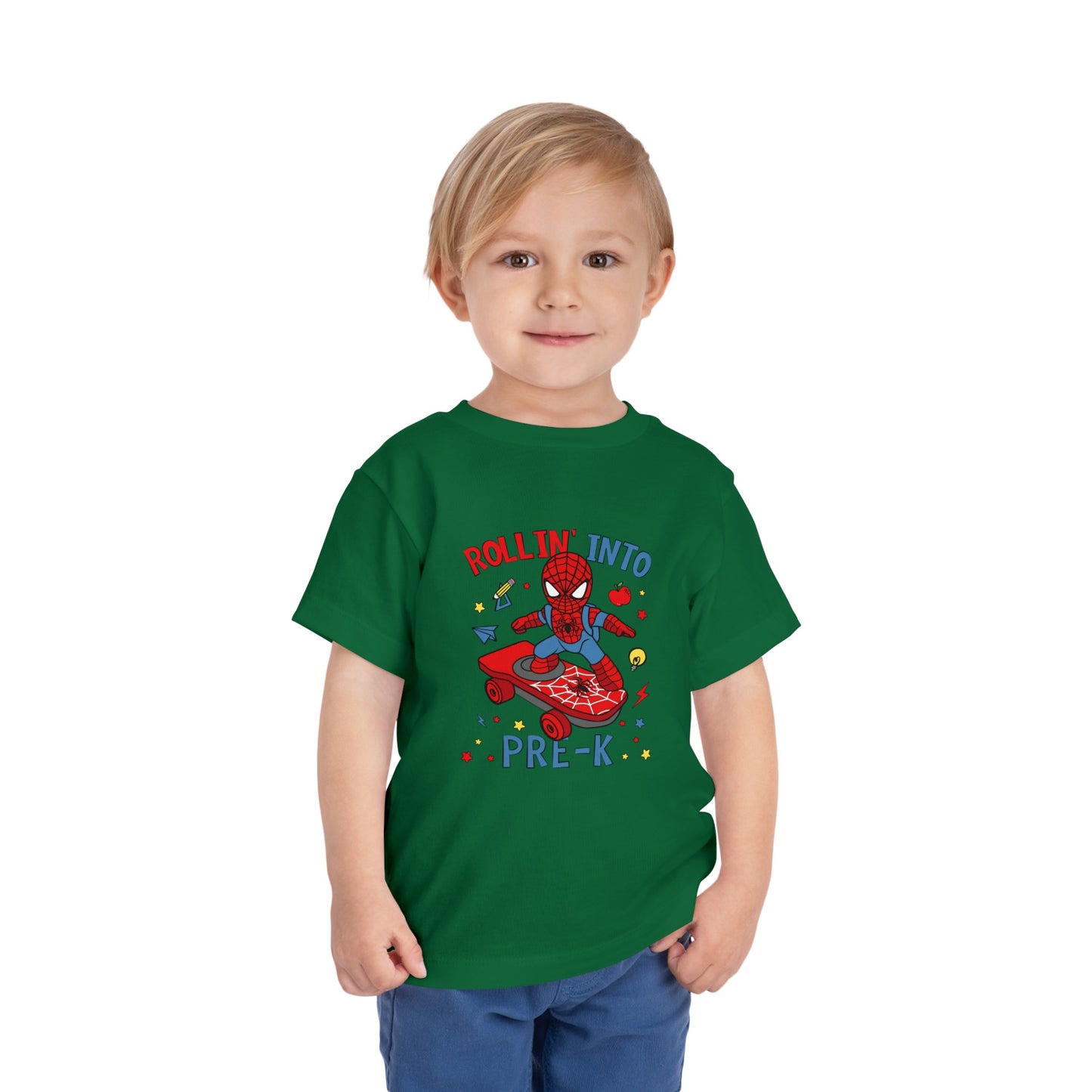Rollin' Into Pre-K Toddler Short Sleeve Tee