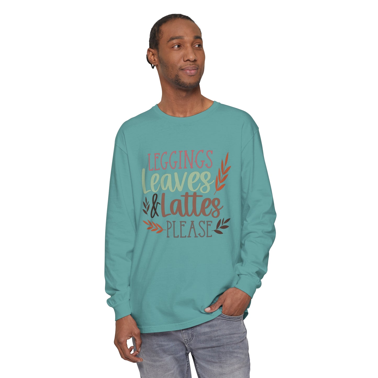 Leggings, Leaves & Lattes Please Long Sleeve T-Shirt