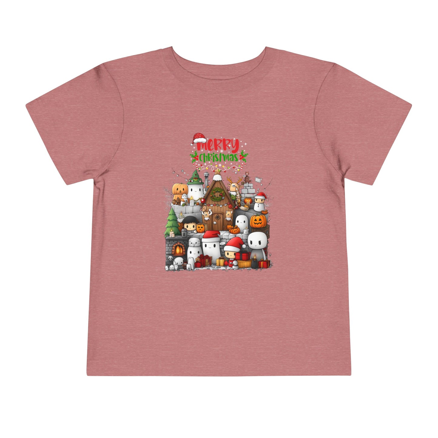 Merry Mine-craft Christmas Toddler Short Sleeve Tee