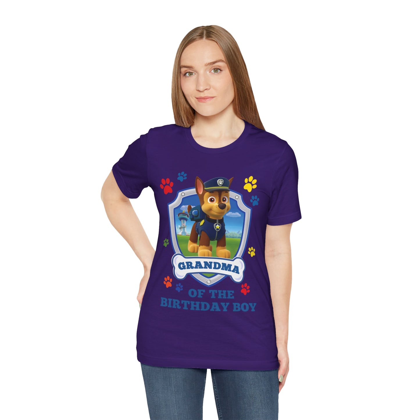 Grandma of the Birthday Boy Jersey Short Sleeve Tee