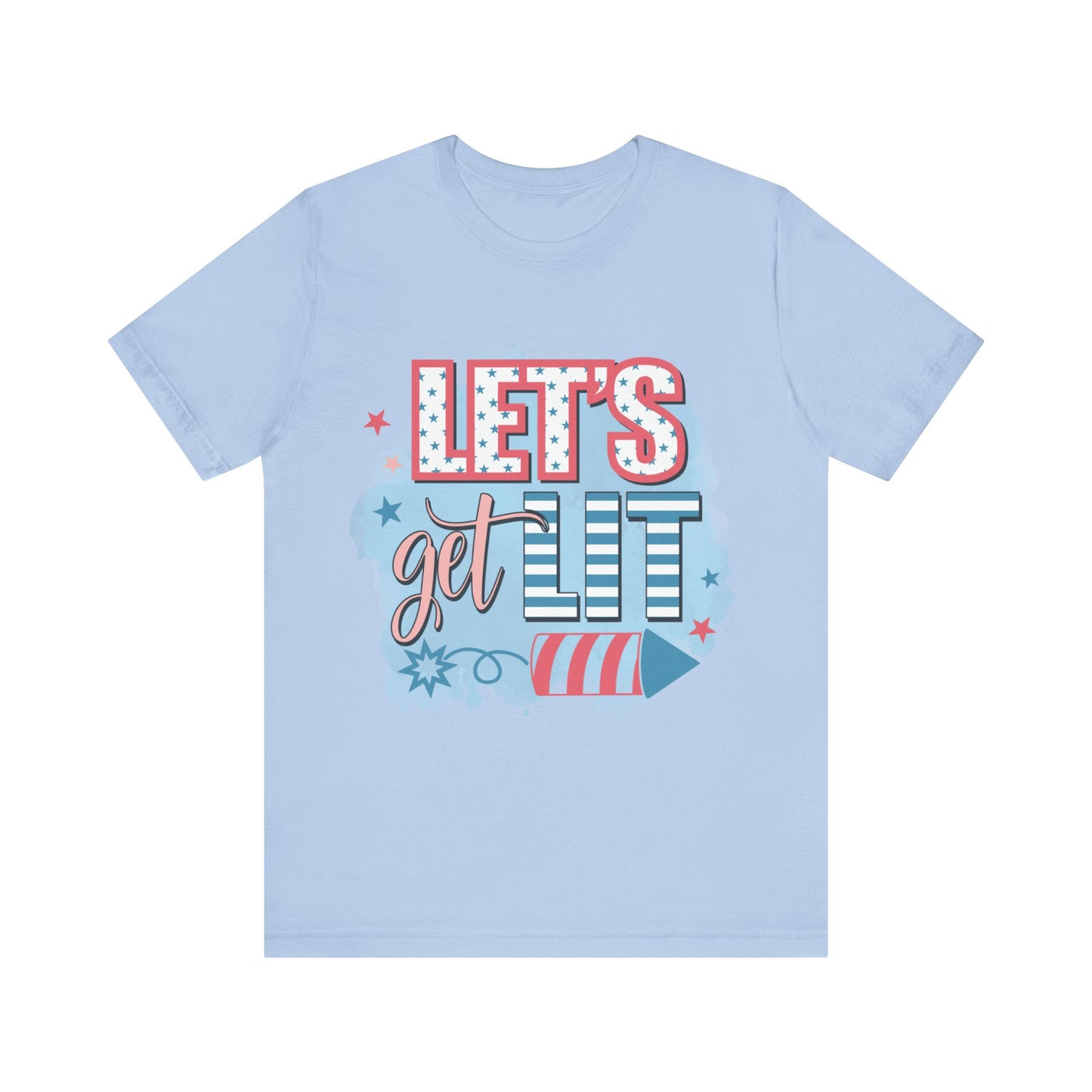 Lets Get Lit Jersey Short Sleeve Tee
