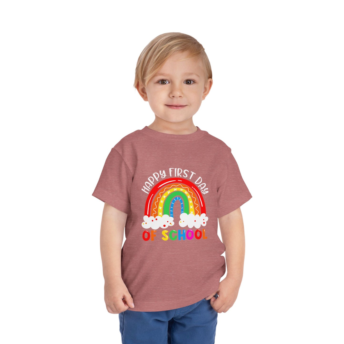 Happy First Day of School Toddler Short Sleeve Tee