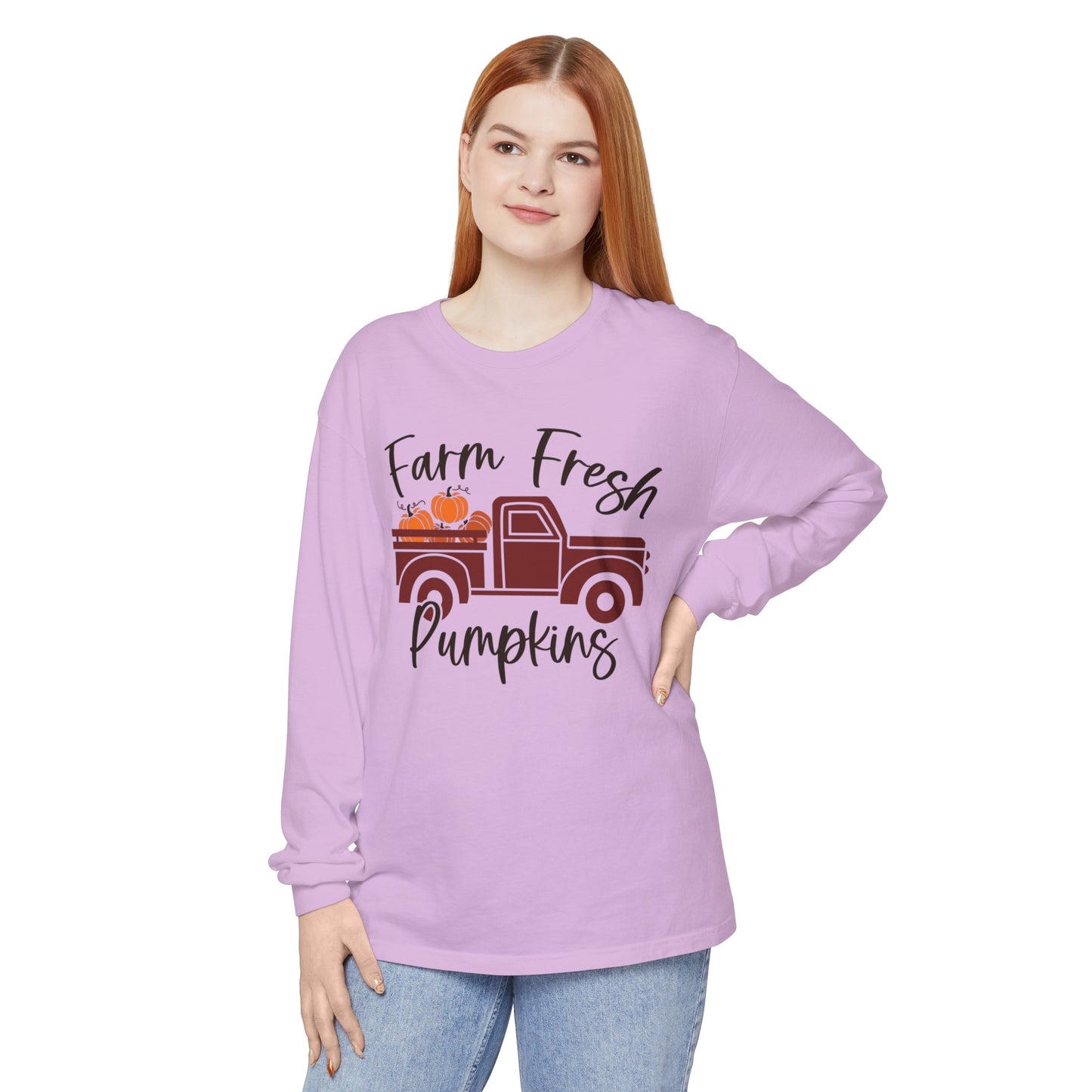 Farm Fresh Pumpkins Long Sleeve T-Shirt