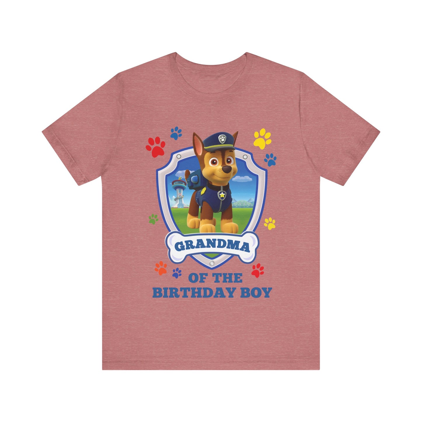 Grandma of the Birthday Boy Jersey Short Sleeve Tee