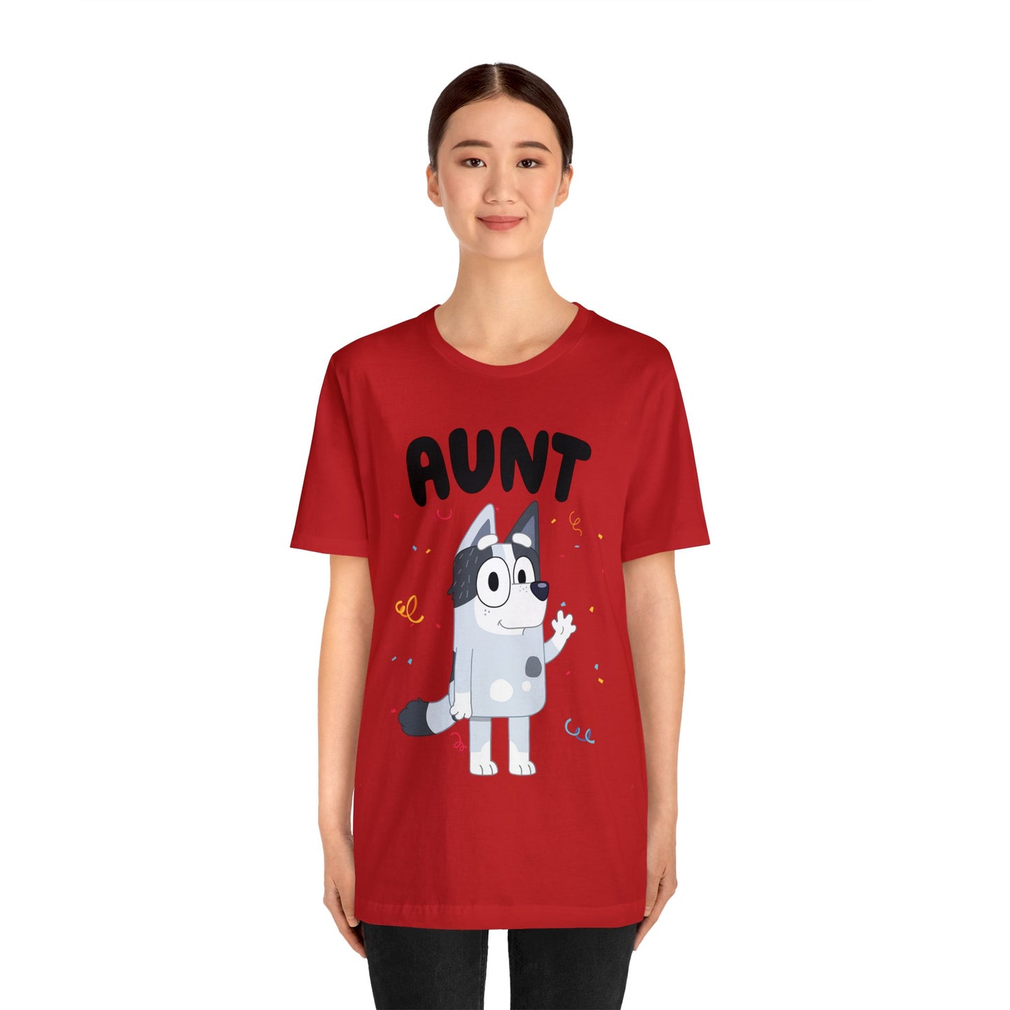 Aunt Bluey Birthday short sleeve Tshirt