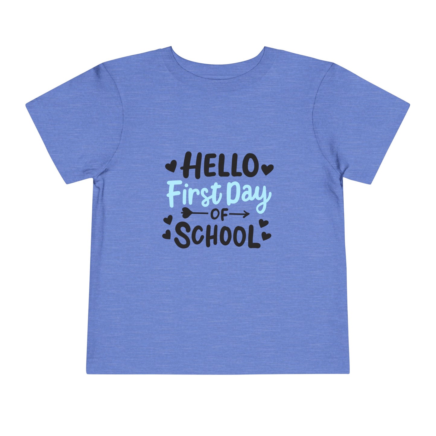 Hello First Day School Toddler Short Sleeve Tee