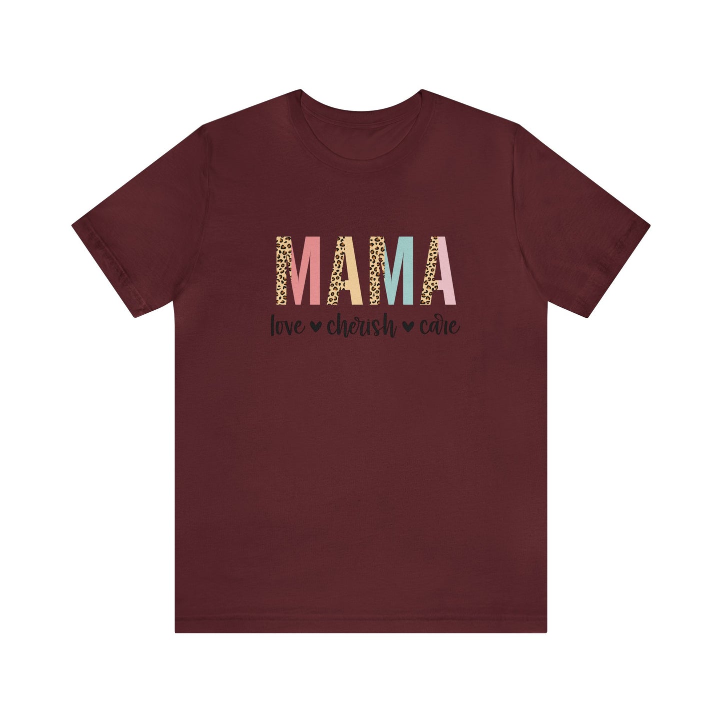 MAMA Leopard print short sleeve tshirt