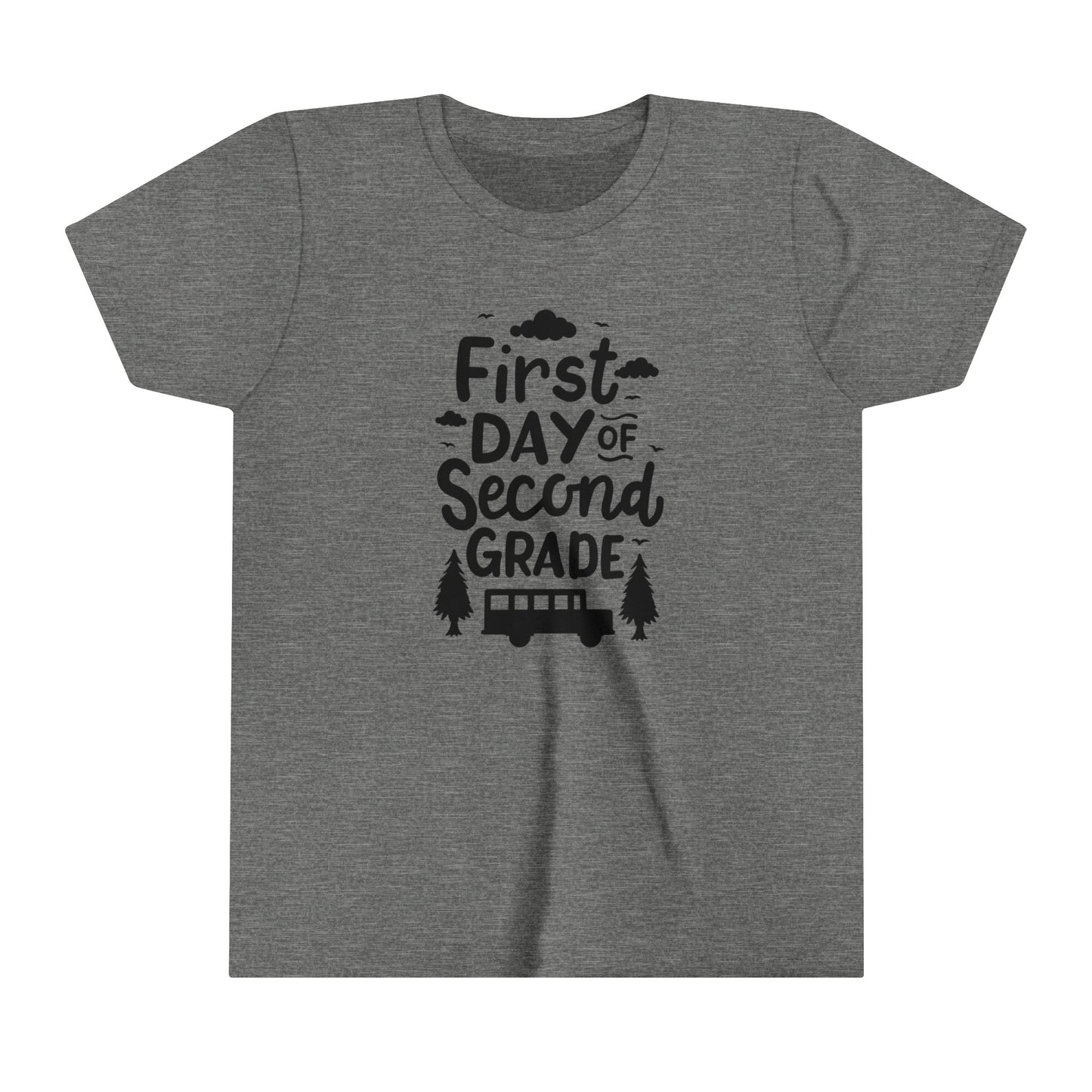 First Day of Second Grade Youth Short Sleeve Tee