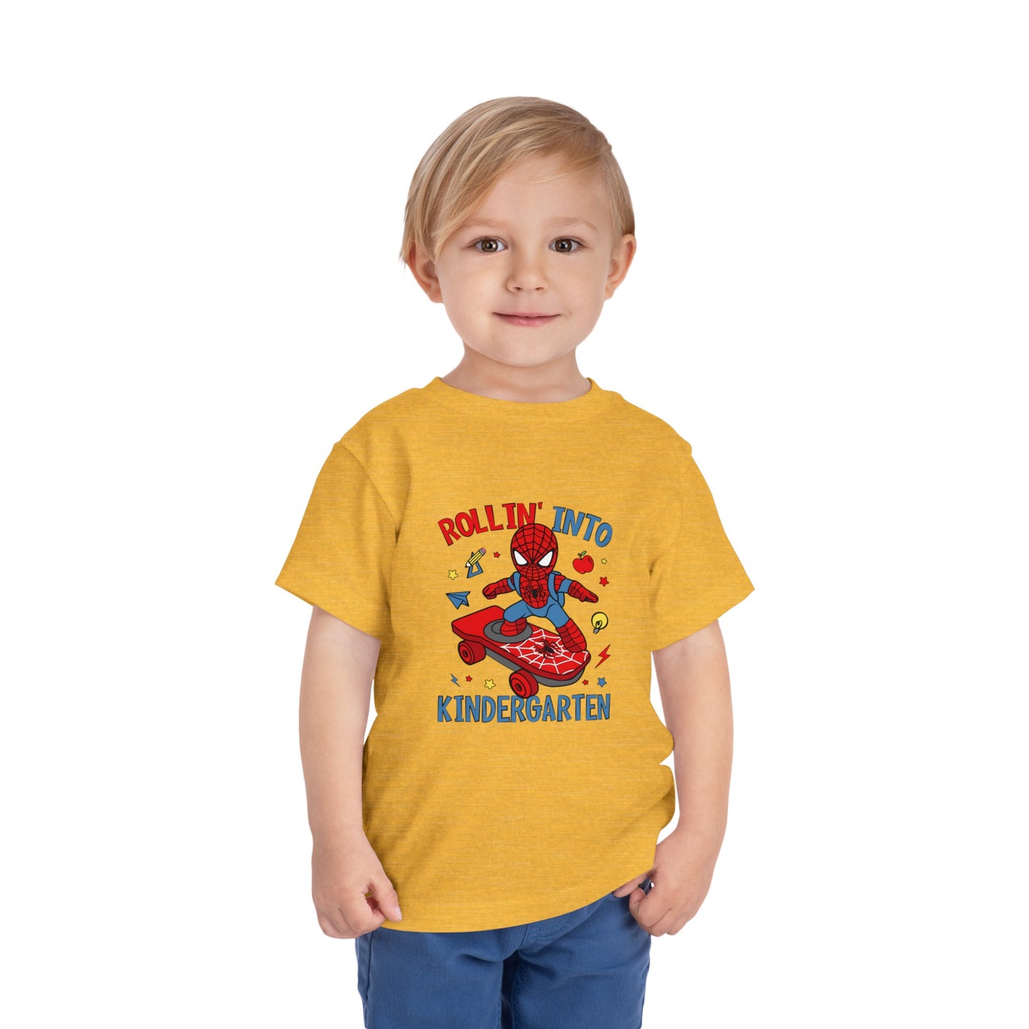 Rollin' Into Kindergarten Toddler Short Sleeve Tee