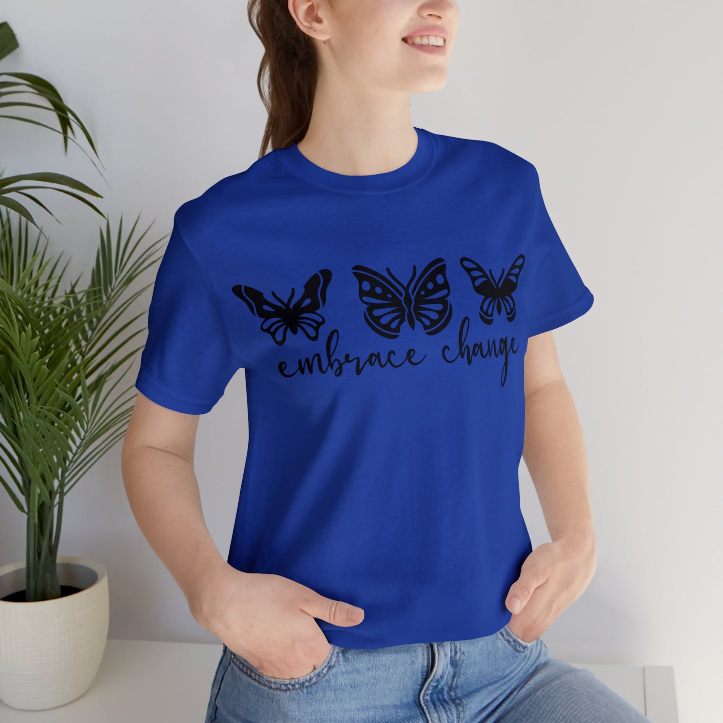 Embrace Change Butterflies Short sleeve Tshirt