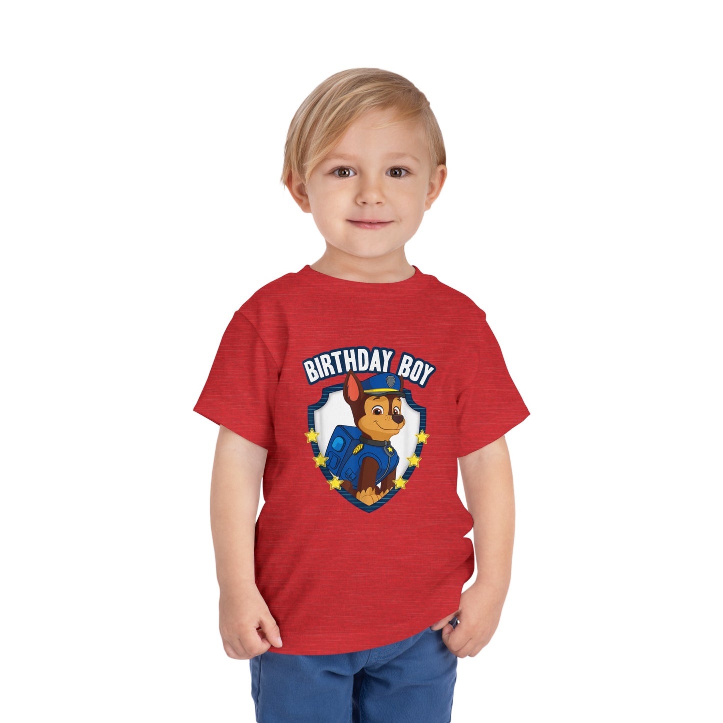 Paw Patrol Chase Birthday Boy Toddler Short Sleeve Tee