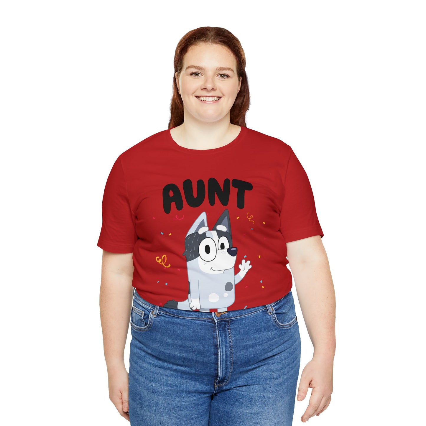 Aunt Bluey Birthday short sleeve Tshirt