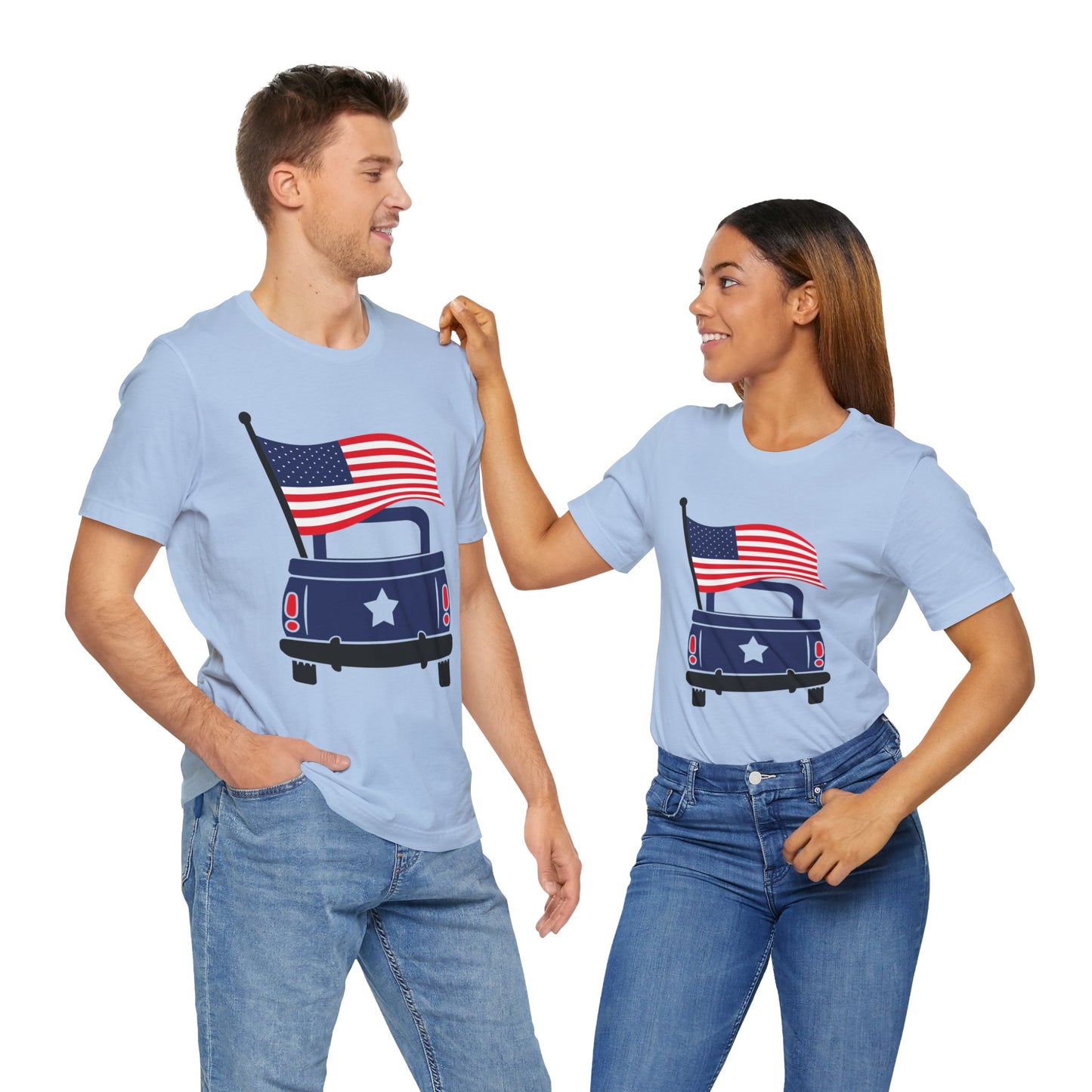 Flag & Truck Jersey Short Sleeve Tee
