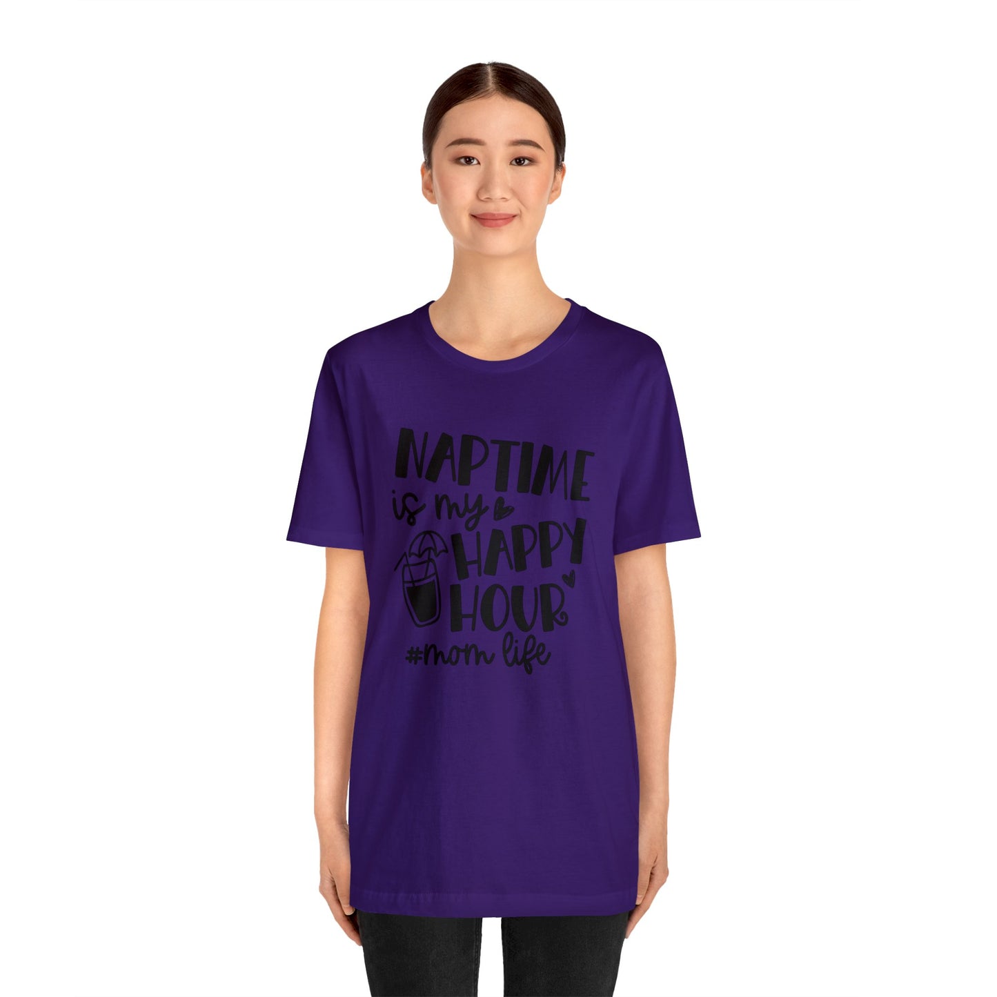 Naptime is my happy hour #momlife short sleeve tshirt