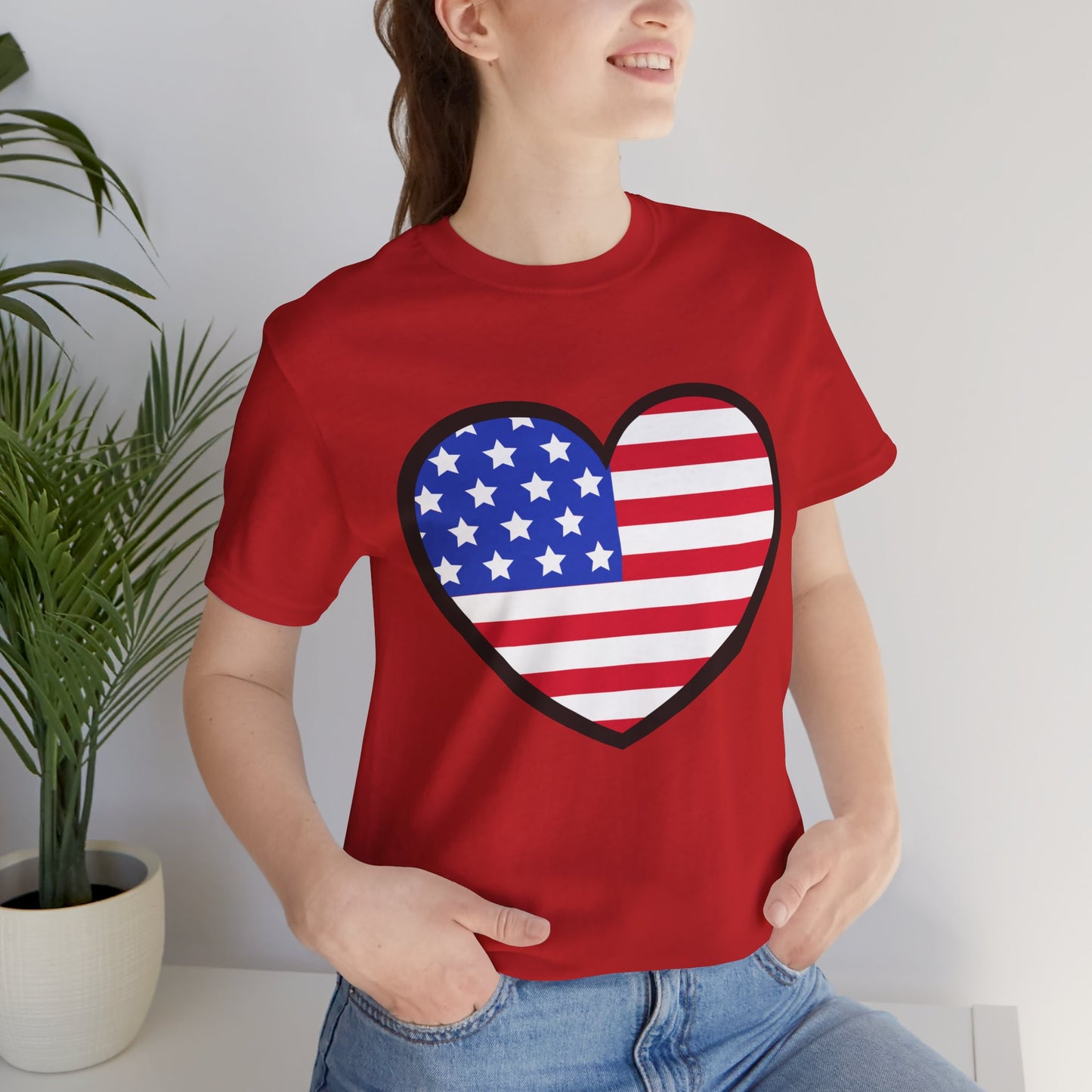 American Heart Jersey Short Sleeve Tee