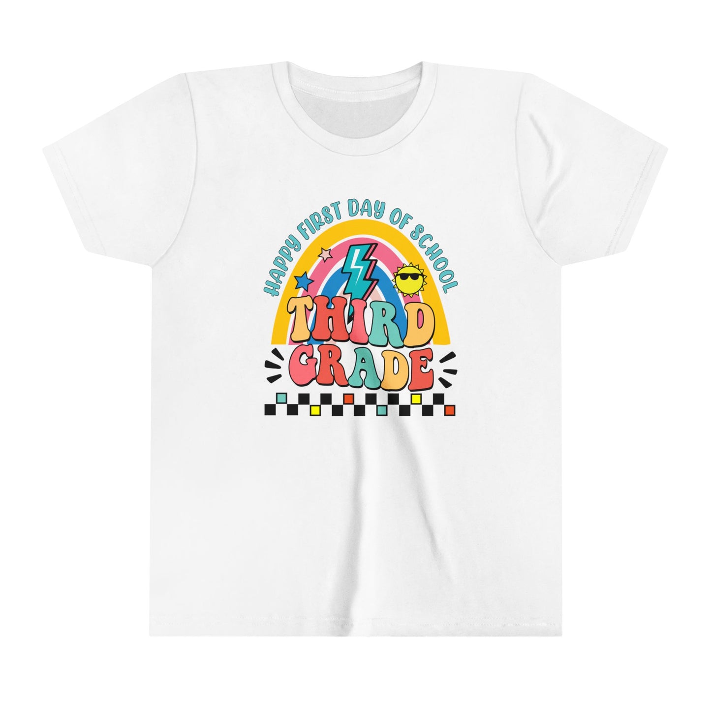 Happy First Day of School - 3rd Grade Youth Short Sleeve Tee